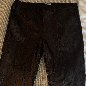 Black Sequin Joggers